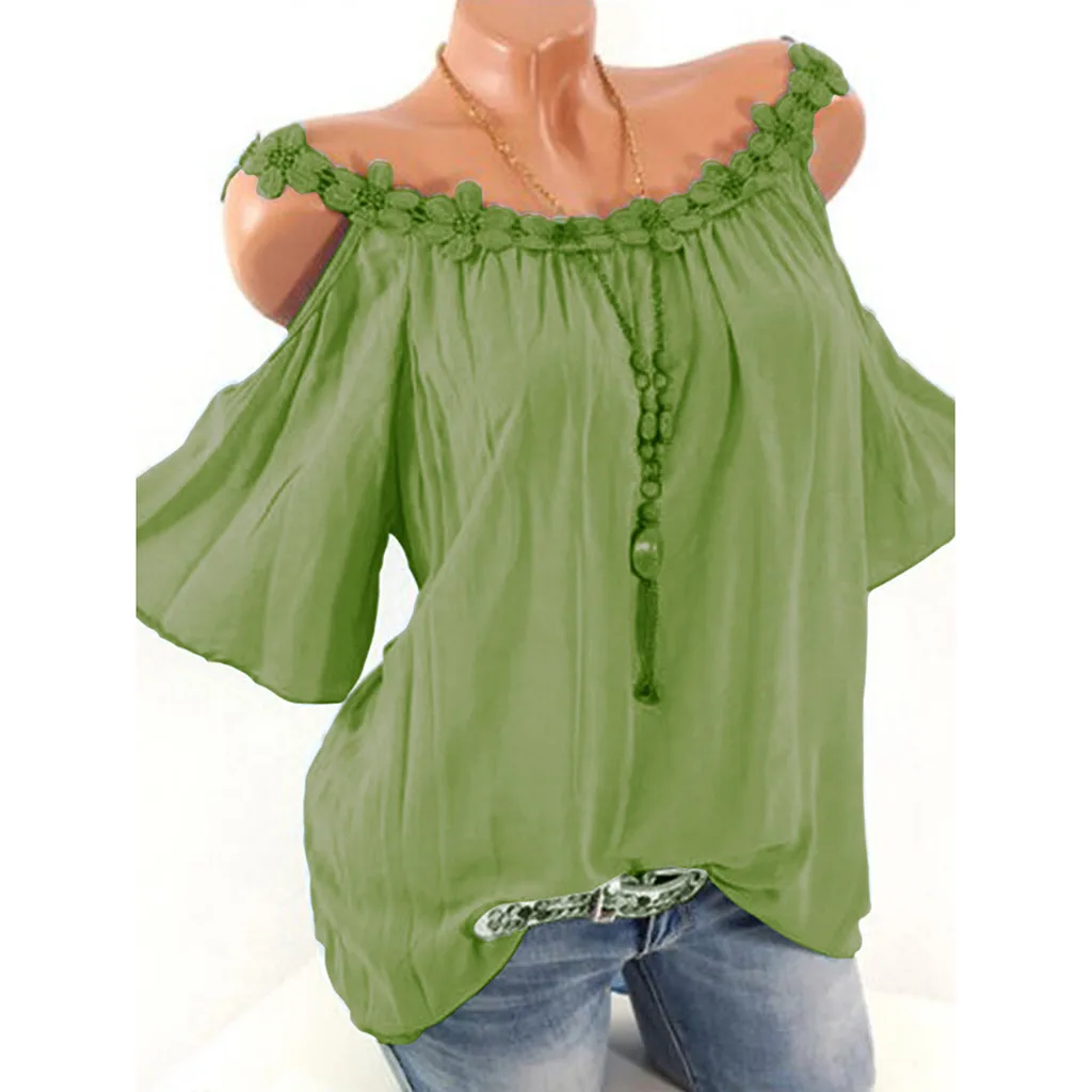 Sexy Cold Shoulder Tops Blouse 2019 Summer Blouse Vintage Woman Elegant Shirt Blouse Plus Size Tops Office Lady Blusas Femininas
Sexy Cold Shoulder Tops Blouse 2019 Summer Blouse Vintage Woman Elegant Shirt Blouse Plus Size Tops Office Lady Blusas Femininas