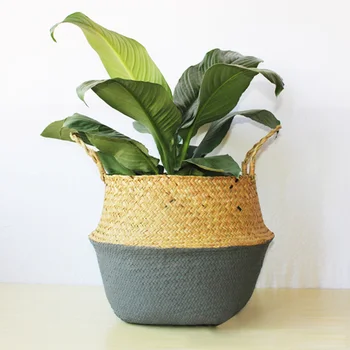Handmade Bamboo Storage Baskets Foldable Laundry Straw Patchwork Wicker Rattan Garden Flower Pot Planter Basket DIY Home Decor
Handmade Bamboo Storage Baskets Foldable Laundry Straw Patchwork Wicker Rattan Garden Flower Pot Planter Basket DIY Home Decor