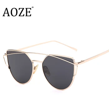 AOZE 2019 Pink vintage Mirror female Women Cat Eye Sunglasses Brand Designer ladies Sun glasses UV400 for women Oculos Feminino 
AOZE 2019 Pink vintage Mirror female Women Cat Eye Sunglasses Brand Designer ladies Sun glasses UV400 for women Oculos Feminino