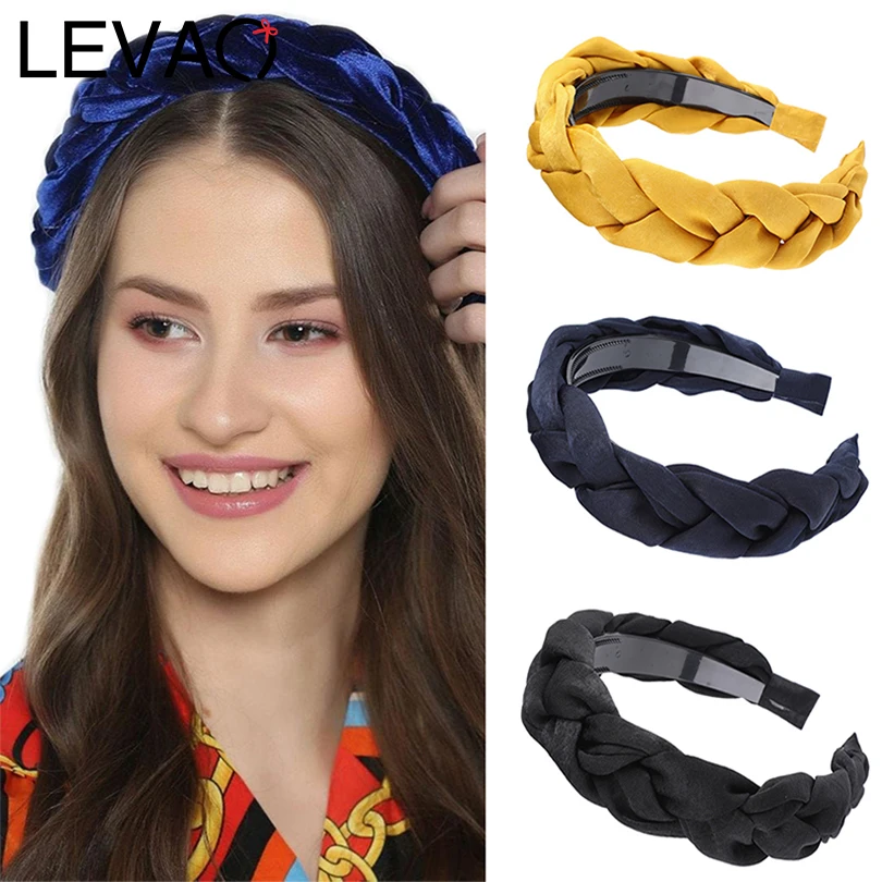 LEVAO Handmade Twist Headband Wide Side Female Elegant Bezel Turban Women Hairbands Girls Hair Accessories Hair Hoop Headwear 
LEVAO Handmade Twist Headband Wide Side Female Elegant Bezel Turban Women Hairbands Girls Hair Accessories Hair Hoop Headwear