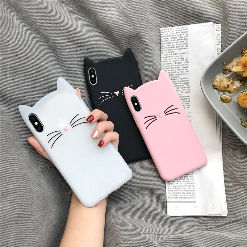 Soft Silicone Case For Huawei P30/lite/P30 Pro/Mate 20X/Y7 Y9 2019/Honor V20 3D Cartoon Smile Black Cat Ears Beard Cover Phone
Soft Silicone Case For Huawei P30/lite/P30 Pro/Mate 20X/Y7 Y9 2019/Honor V20 3D Cartoon Smile Black Cat Ears Beard Cover Phone