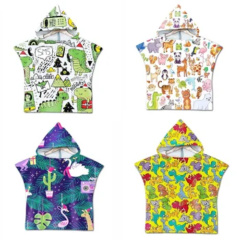 Wearable Hooded Towel Kid Cloak Beach Towel Cartoon Animals Printed Soft Microfiber Swimming Bath Towels Multi-purpose Towel
Wearable Hooded Towel Kid Cloak Beach Towel Cartoon Animals Printed Soft Microfiber Swimming Bath Towels Multi-purpose Towel