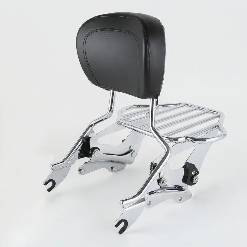 Chrome Sissy Bar Luggage Rack Backrest & Docking Kit For Harley Touring Road King Street Glide 14-18 17 Motorcycle
Chrome Sissy Bar Luggage Rack Backrest & Docking Kit For Harley Touring Road King Street Glide 14-18 17 Motorcycle
