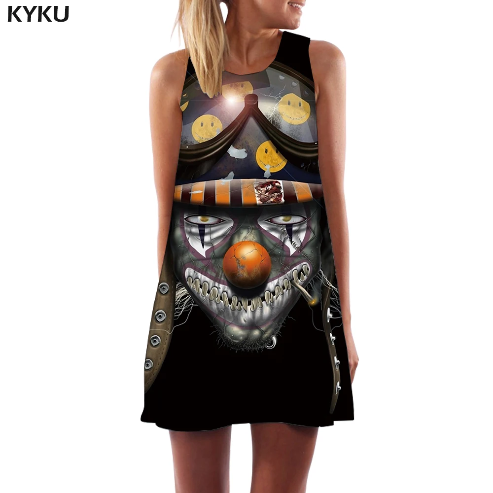 KYKU Clown Dress Women Galaxy Space Korean Style Skull Tank Smoke Short Black Mini Womens Clothing Casual Sleeveless Tunic Wrap
KYKU Clown Dress Women Galaxy Space Korean Style Skull Tank Smoke Short Black Mini Womens Clothing Casual Sleeveless Tunic Wrap