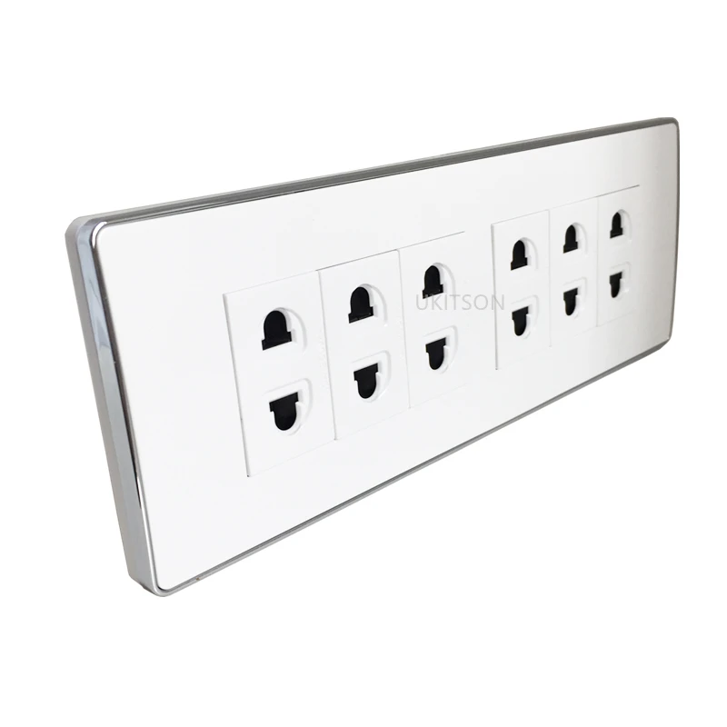 195 x70mm 6 ports 2 Pins Electric Wall Panel Pic 2