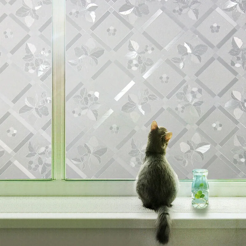 45x200cm Static Self-adhesive Window Film Opaque Privacy Protection Decorative Glass Window Stickers Flower and Leaves Design
45x200cm Static Self-adhesive Window Film Opaque Privacy Protection Decorative Glass Window Stickers Flower and Leaves Design