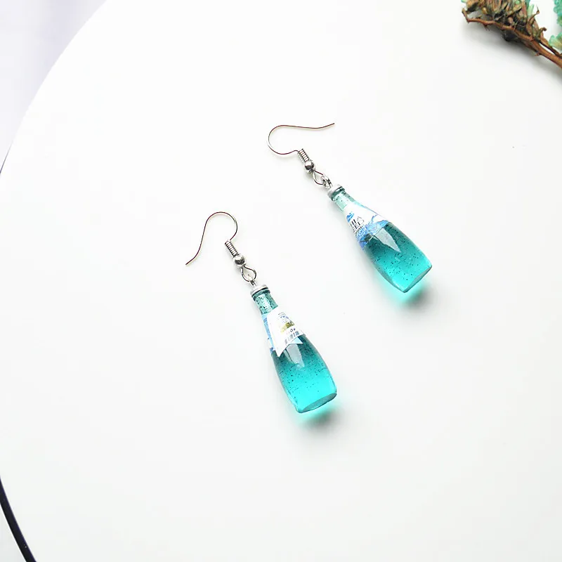 Creative Wine Bottle Earrings Resin Lovely Fruit Juice Drinks Drop Earrings for Women Vacation Funny Party Jewelry Gift
Creative Wine Bottle Earrings Resin Lovely Fruit Juice Drinks Drop Earrings for Women Vacation Funny Party Jewelry Gift