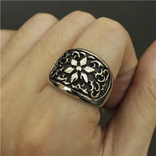 Fashion Band Party Ring Titanium Steel Ring 316L Stainless Steel Flower Anchor Ring
Fashion Band Party Ring Titanium Steel Ring 316L Stainless Steel Flower Anchor Ring