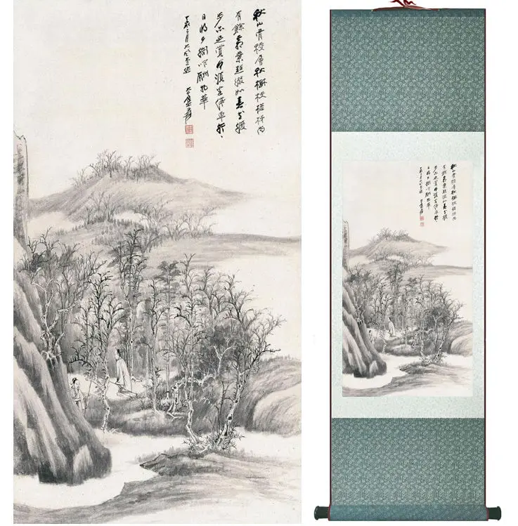 Zhangdaqian Mountain and River painting Chinese scroll painting landscape art painting home decoration painting 0402019
Zhangdaqian Mountain and River painting Chinese scroll painting landscape art painting home decoration painting 0402019