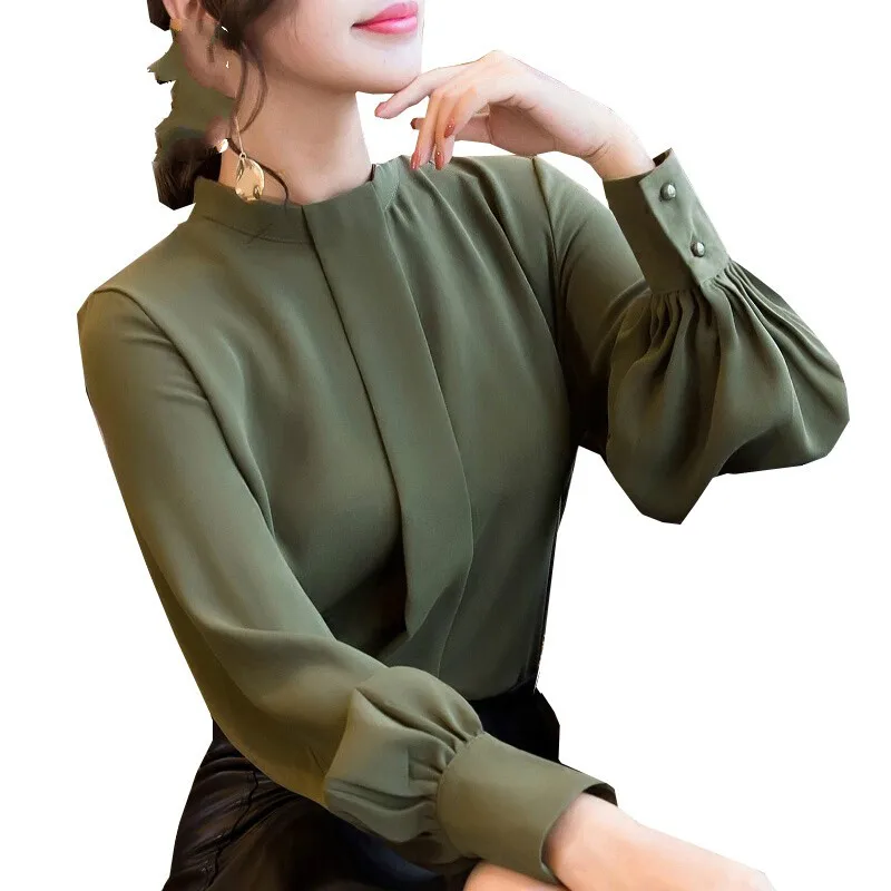 New Autumn Spring Tops Women Fashion Ladies Long Sleeve Shirts Casual Chiffon Blouse Work Wear Office womens clothing
New Autumn Spring Tops Women Fashion Ladies Long Sleeve Shirts Casual Chiffon Blouse Work Wear Office womens clothing