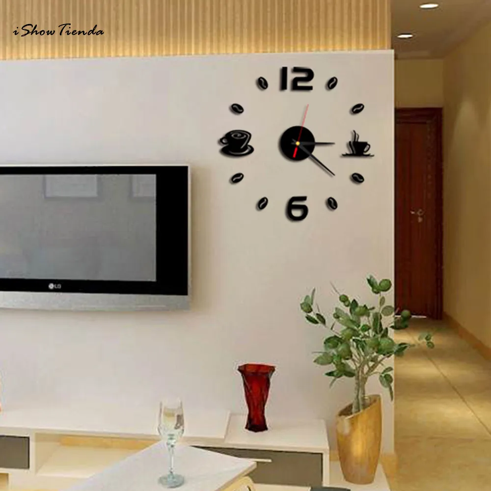 ISHOWTIENDA Fashion Acrylic DIY Self Adhesive Interior Wall Creative Decoration Clock Mute Clock Stickers Muraux Wall Clock
ISHOWTIENDA Fashion Acrylic DIY Self Adhesive Interior Wall Creative Decoration Clock Mute Clock Stickers Muraux Wall Clock