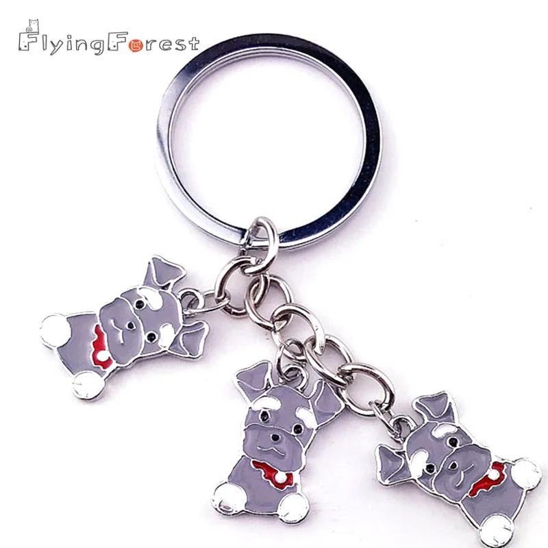 Keychains Cartoon Animal Dog Keychain Jewelry Metal Key Chain Mini lovely Schnauzer Key Ring Gift For Girl Bag Charm Keychain
Keychains Cartoon Animal Dog Keychain Jewelry Metal Key Chain Mini lovely Schnauzer Key Ring Gift For Girl Bag Charm Keychain