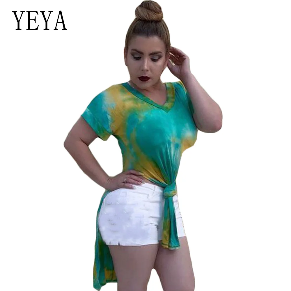 YEYA Print Long T shirts Summer Women New Fashion Elegant Casual High Slit Femme Tops Tshirt Short Sleeve V-Neck T-Shirt
YEYA Print Long T shirts Summer Women New Fashion Elegant Casual High Slit Femme Tops Tshirt Short Sleeve V-Neck T-Shirt