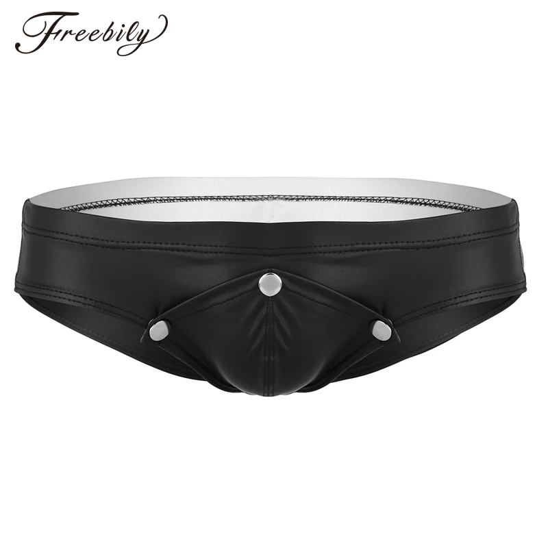 Sexy Gay Men Bikini Briefs Mens Lingerie Shiny Jockstraps Panties Low Rise Buckled Bulge Pouch with Buttons Underwear Underpants
Sexy Gay Men Bikini Briefs Mens Lingerie Shiny Jockstraps Panties Low Rise Buckled Bulge Pouch with Buttons Underwear Underpants