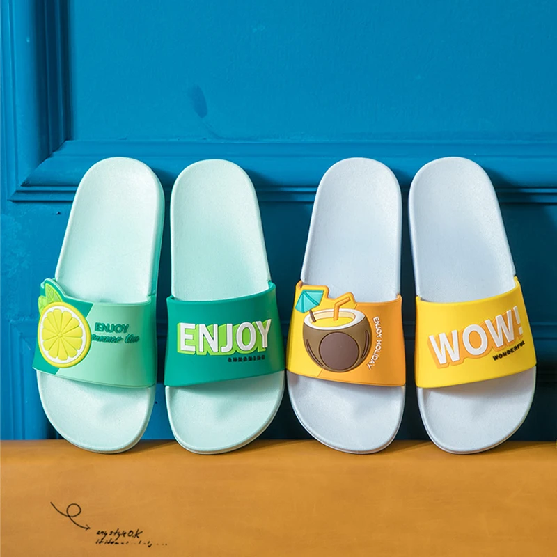 Cute Fruit Summer Women slippers Slides Cartoon Flip Flops Sandal Home Bathroom Slippers Non-Slip On Flat Ladies beach Shoes
Cute Fruit Summer Women slippers Slides Cartoon Flip Flops Sandal Home Bathroom Slippers Non-Slip On Flat Ladies beach Shoes