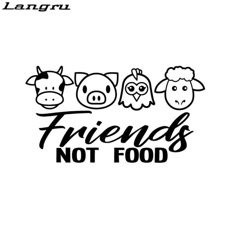 Langru Vegan Friends Not Food Cow Chicken Pig Meat Lamb Decal Window Bumper Vinyl Car Wrap Stickers Jdm
Langru Vegan Friends Not Food Cow Chicken Pig Meat Lamb Decal Window Bumper Vinyl Car Wrap Stickers Jdm