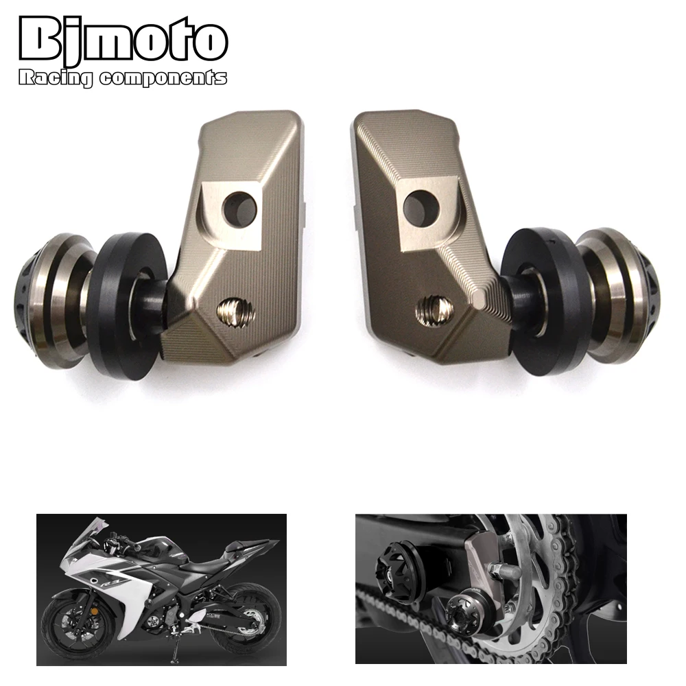Bjmoto Motorcycle Yzf R3 2015-2018 Rear Axle Spindle Chain Adjuster Blocks Spool Sliders for Yamaha yzf r25 2013-2018 YZF R3 ABS
Bjmoto Motorcycle Yzf R3 2015-2018 Rear Axle Spindle Chain Adjuster Blocks Spool Sliders for Yamaha yzf r25 2013-2018 YZF R3 ABS