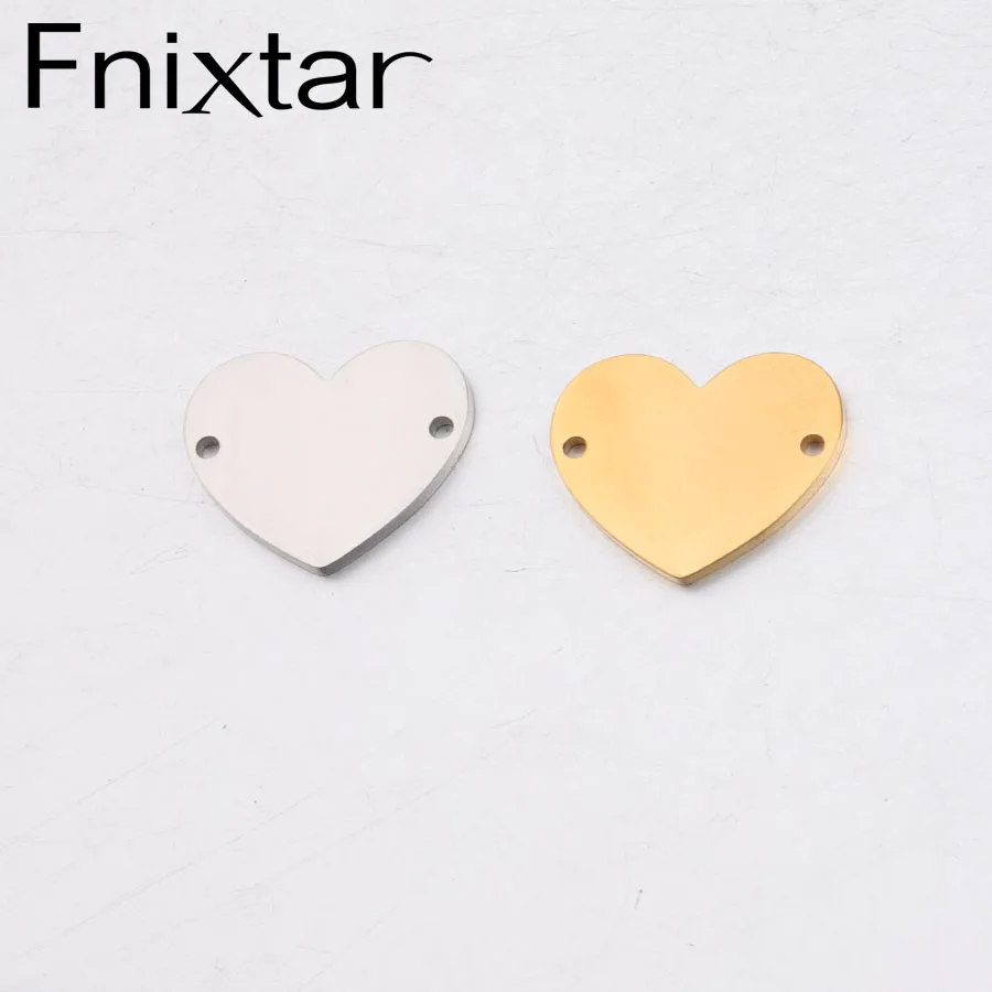 Fnixtar Heart Charms Stainless Steel Mirror Polished DIY Heart Charm Connectors For Bracelet 17*20mm 20piece/lot
Fnixtar Heart Charms Stainless Steel Mirror Polished DIY Heart Charm Connectors For Bracelet 17*20mm 20piece/lot