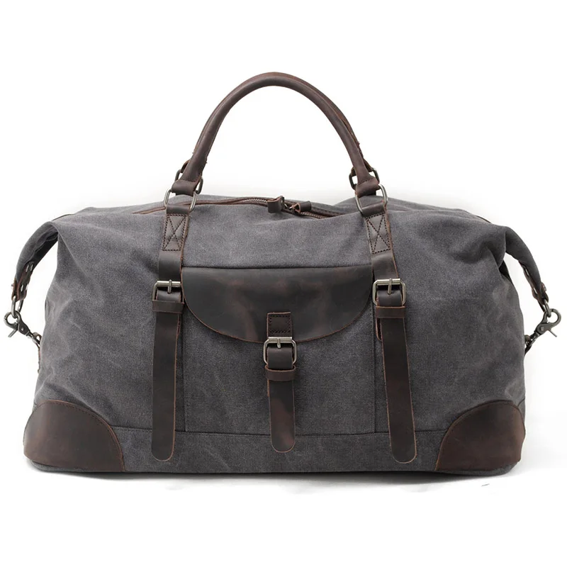 2019 new arrival Cloth bags, large capacity canvas handbags, men's bags, luggage bags, mad horse skin traveling bags 
2019 new arrival Cloth bags, large capacity canvas handbags, men's bags, luggage bags, mad horse skin traveling bags