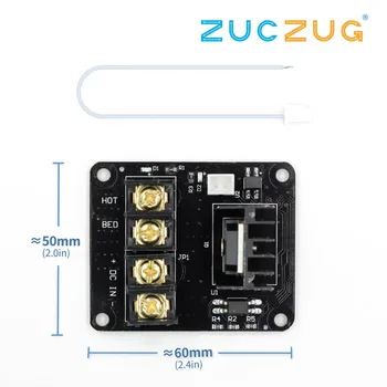3D Printer Heated Bed Power Module /Hotbed MOSFET Expansion Module Inc 2pin Lead With Cable for Anet A8 A6 A2 Ramps 1.4
3D Printer Heated Bed Power Module /Hotbed MOSFET Expansion Module Inc 2pin Lead With Cable for Anet A8 A6 A2 Ramps 1.4