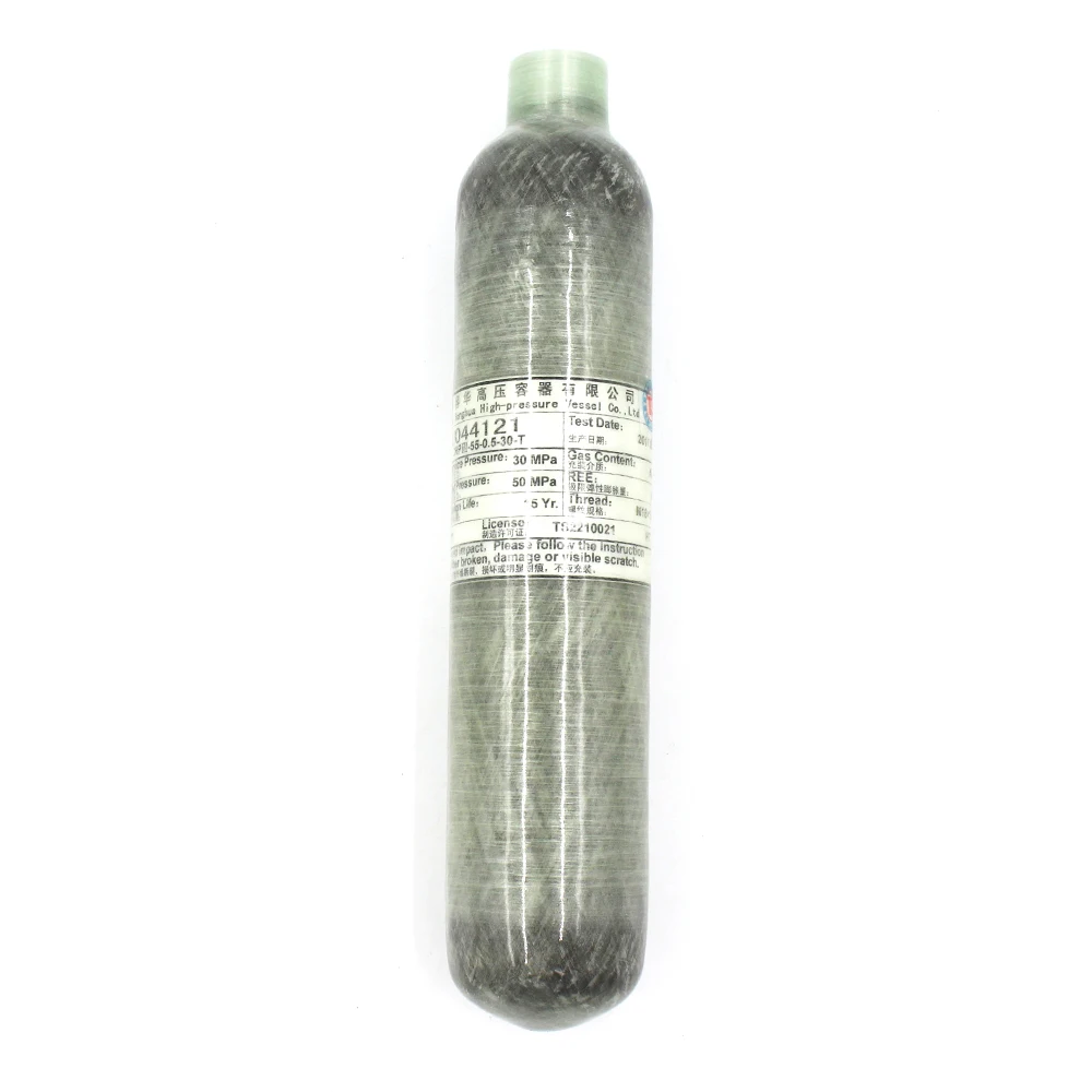 PCP Paintball Airsoft Tank High Pressure Cylinder 0.35L/0.5L Carbon Fiber Wrapped 30MPA 4500 PSI M18*1.5 Thread TKC001
PCP Paintball Airsoft Tank High Pressure Cylinder 0.35L/0.5L Carbon Fiber Wrapped 30MPA 4500 PSI M18*1.5 Thread TKC001