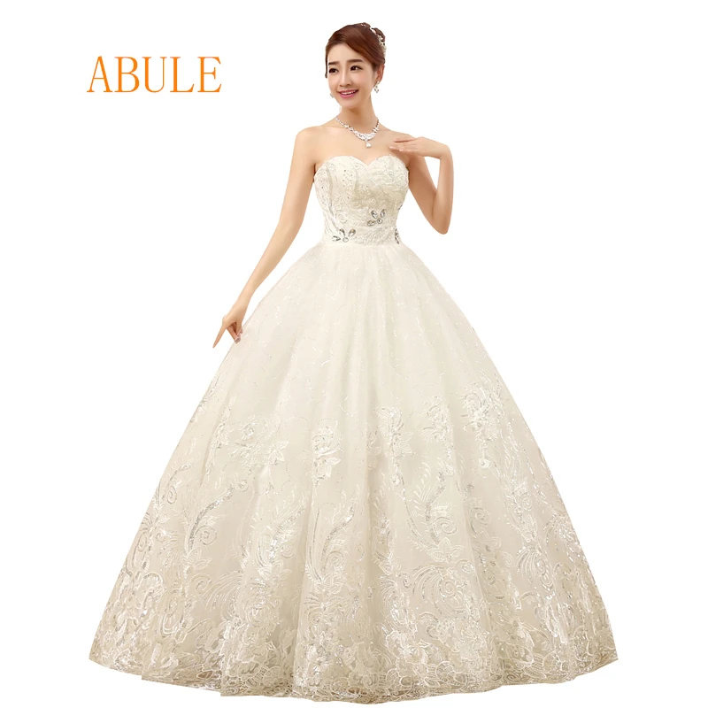 Abule wedding dress vintage appliques beads crystal lace up sweetheart Bride wedding gowns Princess vestido de noiva 2018
Abule wedding dress vintage appliques beads crystal lace up sweetheart Bride wedding gowns Princess vestido de noiva 2018