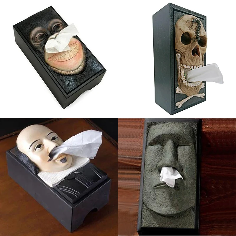 Home Creative Tissue Box Spoof Fun Skull Shakespeare Stone Portrait Orangutan Desktop Car Living Room Bathroom Resin Tissue Box
Home Creative Tissue Box Spoof Fun Skull Shakespeare Stone Portrait Orangutan Desktop Car Living Room Bathroom Resin Tissue Box