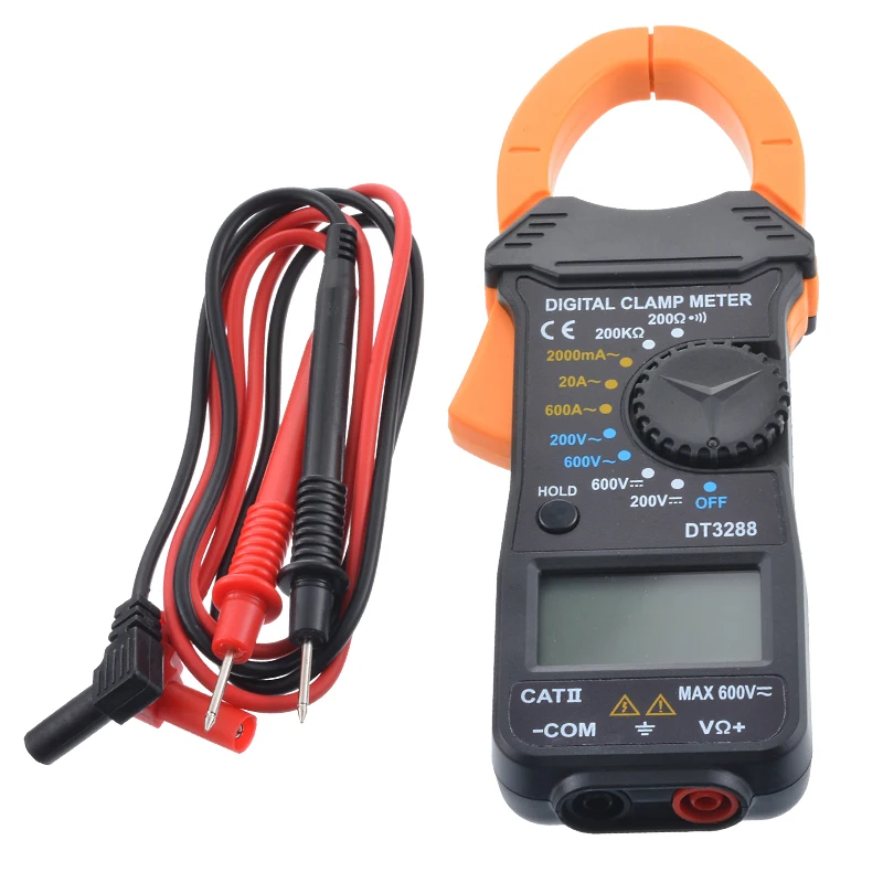 1 Pcs DT3288 Digital Clamp Meter Auto-ranging Multimeter AC/DC Voltage Current Ohm Small Current Resistance Electronic Tester
1 Pcs DT3288 Digital Clamp Meter Auto-ranging Multimeter AC/DC Voltage Current Ohm Small Current Resistance Electronic Tester