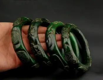 Exquisitely carved dragon and Phoenix fish patterns, jade bracelets free shipping
Exquisitely carved dragon and Phoenix fish patterns, jade bracelets free shipping