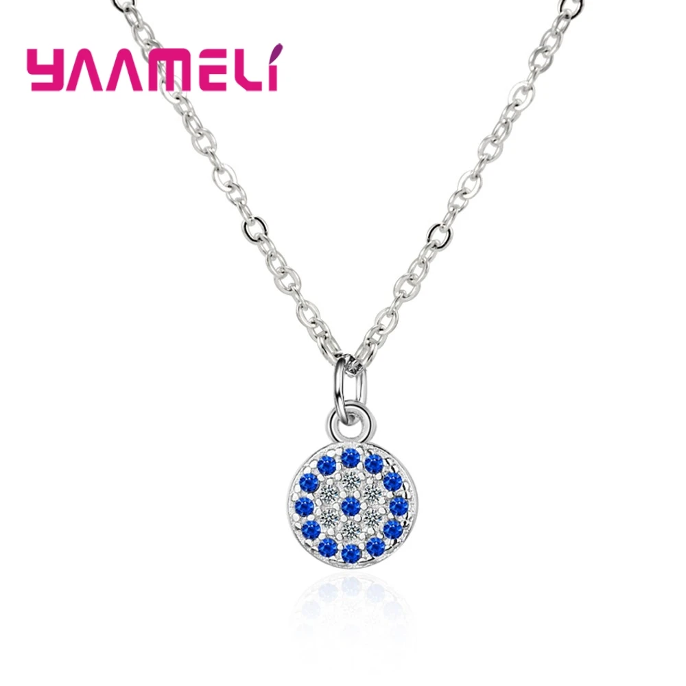 New Latest Luxury Pendant Necklace For Women Charm Sparking Jewelry Pave Blue Micro Crystal Stone 925 Sterling Silver
New Latest Luxury Pendant Necklace For Women Charm Sparking Jewelry Pave Blue Micro Crystal Stone 925 Sterling Silver