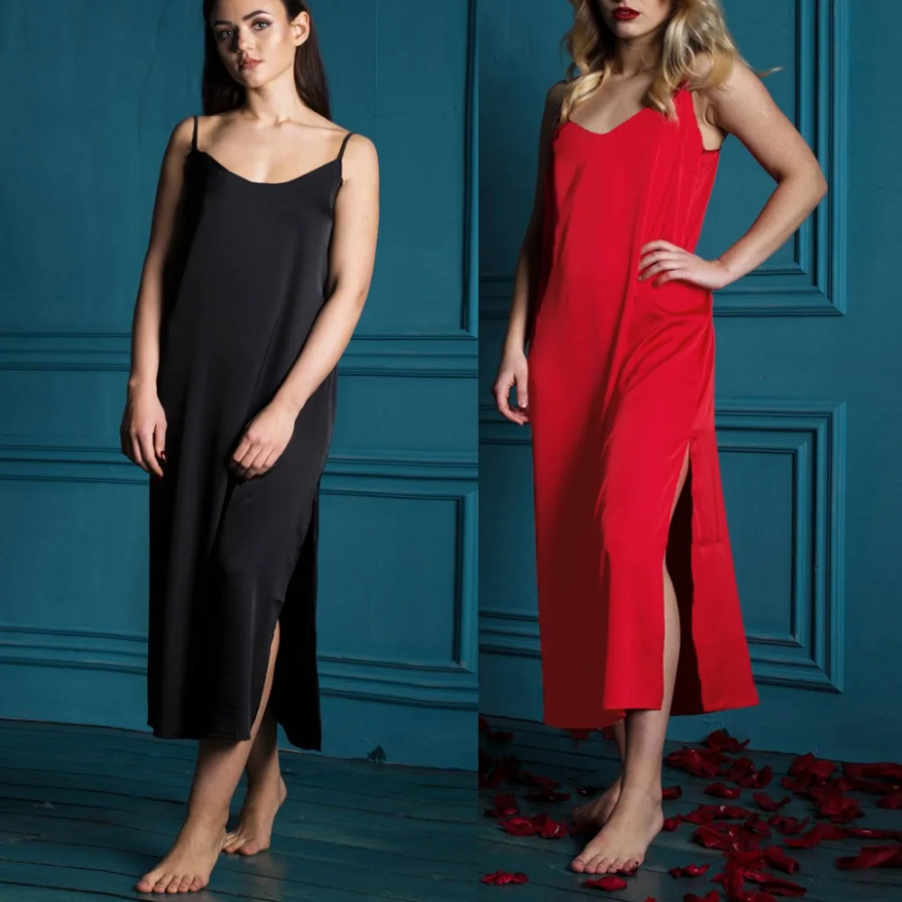 New Women Plus Size Satin Silk Long Nightdress Backless i Lingerie Lace Nightgown ropa verano mujer nuisette sexy chaude rotique
New Women Plus Size Satin Silk Long Nightdress Backless i Lingerie Lace Nightgown ropa verano mujer nuisette sexy chaude rotique