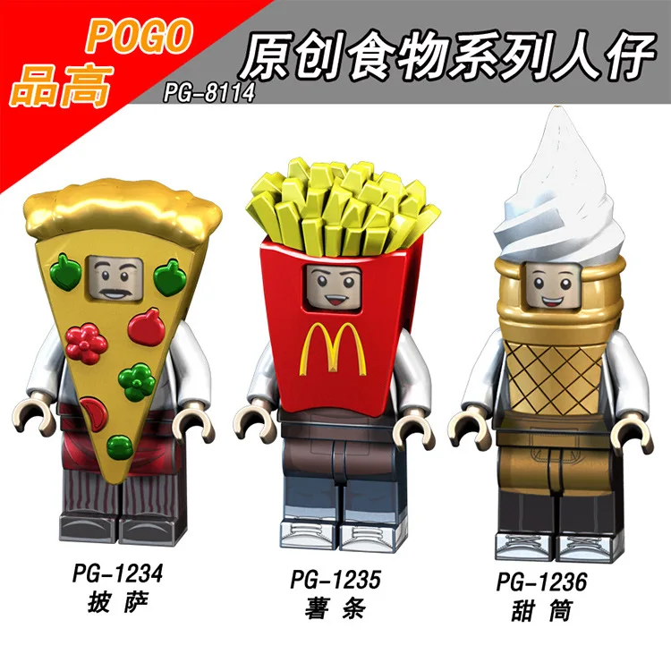 Specific Character Pizza/French Fries/Ice Cream Minifigured Building Blocks Figure Bricks Compatible With Bela
Specific Character Pizza/French Fries/Ice Cream Minifigured Building Blocks Figure Bricks Compatible With Bela