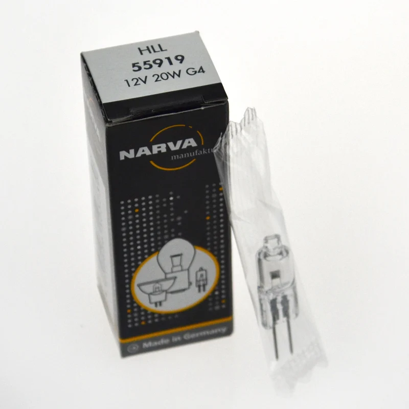 

For NARVA 55919,HLL 12V 20W G4 Photometer Halogen bulb,chemistry Analyzer systems,biochemical instruments,340nm To 700nm 12V20W