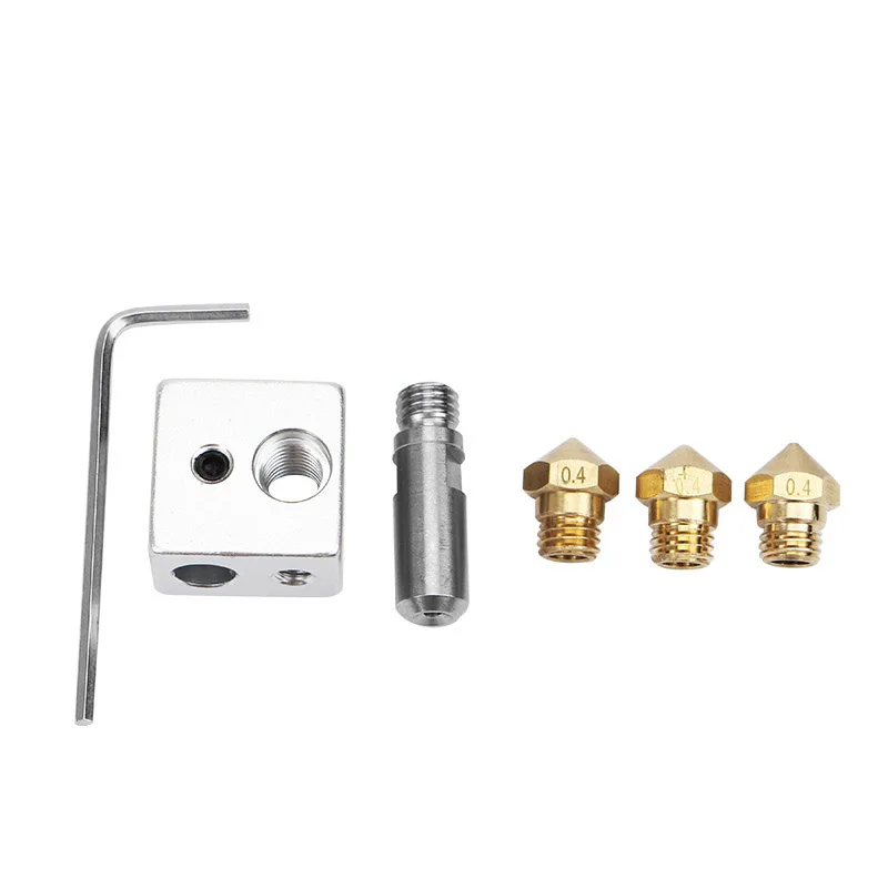 High Quality Nozzle Cleaning Needle+Drill Bit+Tweezer+Heating Block Kit for Hotend Filament 3D Printer MK10
High Quality Nozzle Cleaning Needle+Drill Bit+Tweezer+Heating Block Kit for Hotend Filament 3D Printer MK10