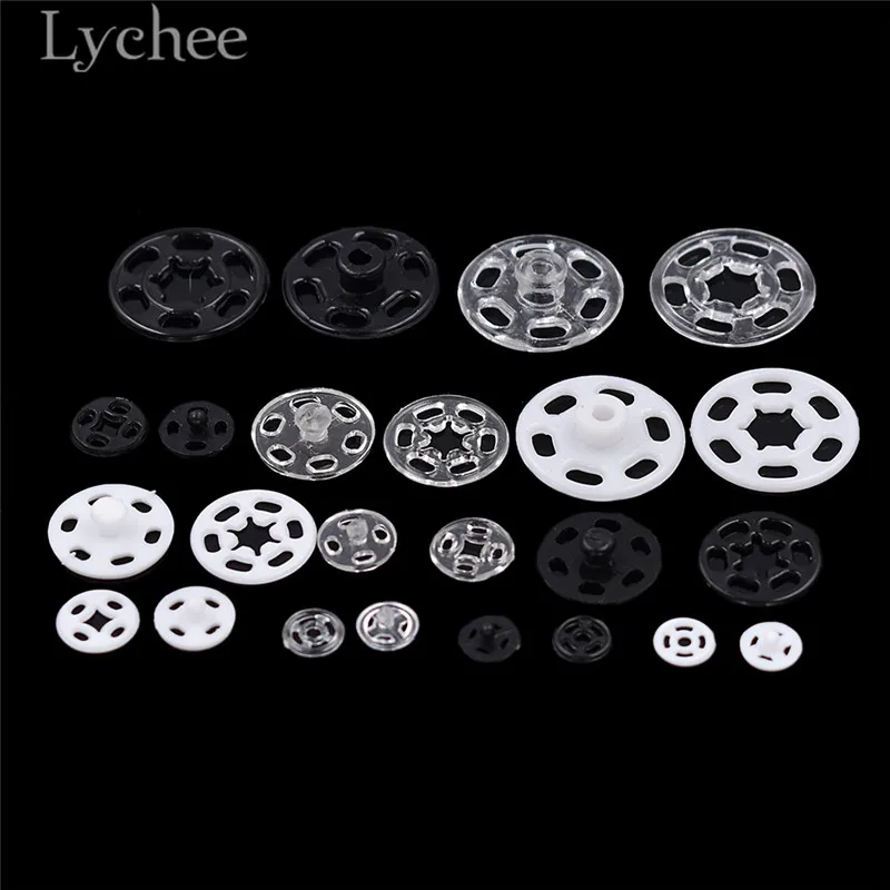 Lychee 100pcs Invisible Plastic Snap Fasteners Transparent Buttons DIY Sewing Accessories For Garments
Lychee 100pcs Invisible Plastic Snap Fasteners Transparent Buttons DIY Sewing Accessories For Garments