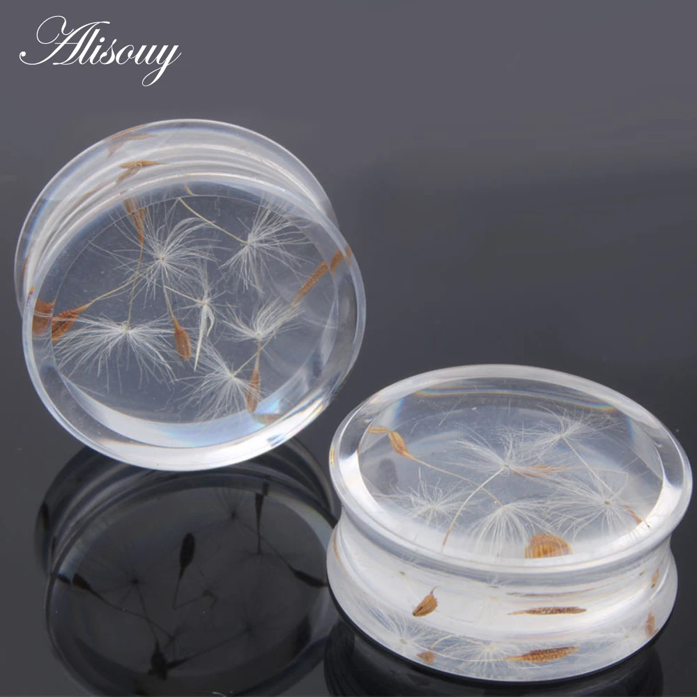 Piercings White 1 Pair Dandelion Acrylic Ear Plug Gauge Expander Stretcher Flesh Tunnel Piercing Body Jewelry 10-25mm
Piercings White 1 Pair Dandelion Acrylic Ear Plug Gauge Expander Stretcher Flesh Tunnel Piercing Body Jewelry 10-25mm