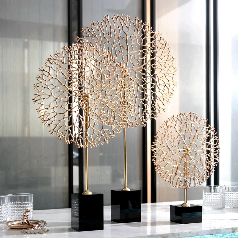 Luxurious Modern Artwork Copper Coral Shape Sculpture With Black Crystal Sculpture Living Room Bedroom Wedding Decoration Gifts
Luxurious Modern Artwork Copper Coral Shape Sculpture With Black Crystal Sculpture Living Room Bedroom Wedding Decoration Gifts
