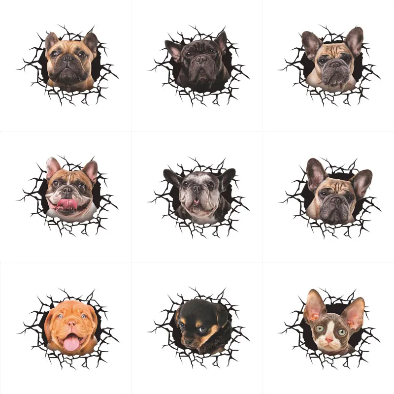 3D effect Dog Cat Wall Stickers For Kids Room Toilet Bathroom Decor Home Decoration Accessories Decal PVC Mural Art Poster
3D effect Dog Cat Wall Stickers For Kids Room Toilet Bathroom Decor Home Decoration Accessories Decal PVC Mural Art Poster