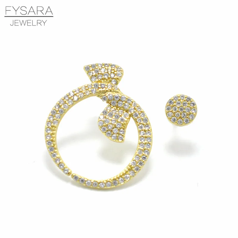 FYSARA Luxury Brand AAA Cubic Zirconia Bead Big Bowknot Unsymmetrical Earrings for Women Accessories Crystal Stud Earrings Party
FYSARA Luxury Brand AAA Cubic Zirconia Bead Big Bowknot Unsymmetrical Earrings for Women Accessories Crystal Stud Earrings Party