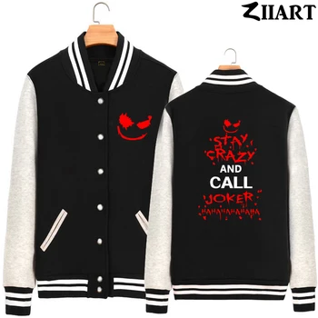 Joker Smiley Face Heath Ledger Stay Crazy Hahaha Why So Serious Batman Man Boy Full Zip Autumn Fleece Baseball jackets ZIIART
Joker Smiley Face Heath Ledger Stay Crazy Hahaha Why So Serious Batman Man Boy Full Zip Autumn Fleece Baseball jackets ZIIART