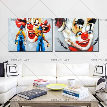Funny Clown Oil Painting Home Decoration Living Room Wall Hand painted Wall Art Canvas Painting Big Size No Framed
Funny Clown Oil Painting Home Decoration Living Room Wall Hand painted Wall Art Canvas Painting Big Size No Framed