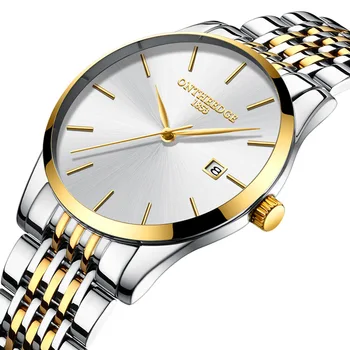 ONTHEEDGE brand luxury mens wristwatches 316L stainless steel gold white black 30m waterproof calendar casual man watches quartz
ONTHEEDGE brand luxury mens wristwatches 316L stainless steel gold white black 30m waterproof calendar casual man watches quartz