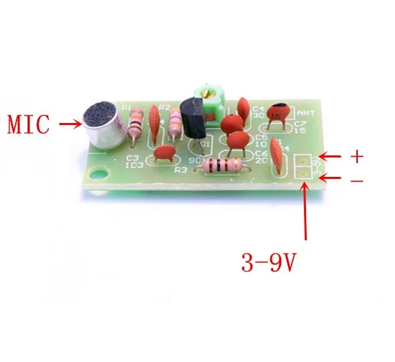 Free Shipping FM Transmitter Module Mini Wireless Microphone Ham Radio Frequency PCB Board 91-103MHz 3V-5V DC for DIY
Free Shipping FM Transmitter Module Mini Wireless Microphone Ham Radio Frequency PCB Board 91-103MHz 3V-5V DC for DIY
