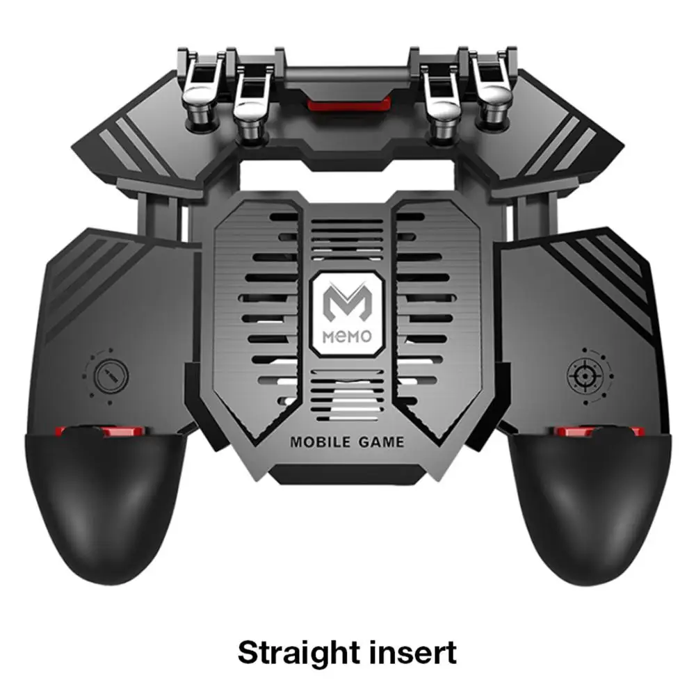 MEMO New PUBG Helper AK77 Mobile Phone Radiator Water-cooled Fan Six Fingers PUGB Handle Power Bank With 4000mAh Capacity
MEMO New PUBG Helper AK77 Mobile Phone Radiator Water-cooled Fan Six Fingers PUGB Handle Power Bank With 4000mAh Capacity