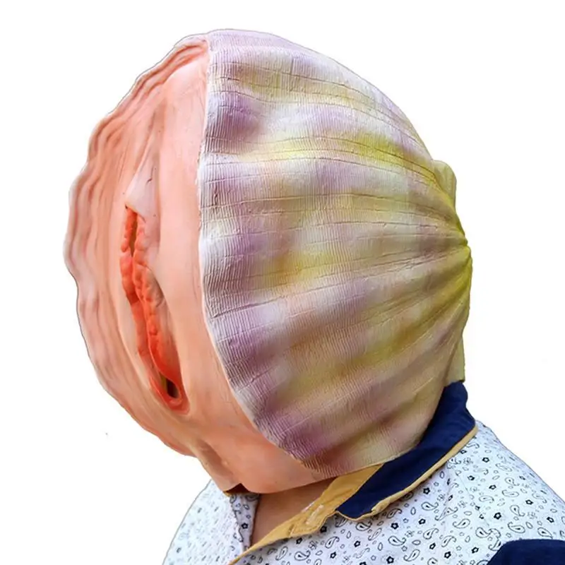 Creepy Latex Mask Shell Hedging Theater Prank Prop Crazy Masks Halloween Party Costume
Creepy Latex Mask Shell Hedging Theater Prank Prop Crazy Masks Halloween Party Costume