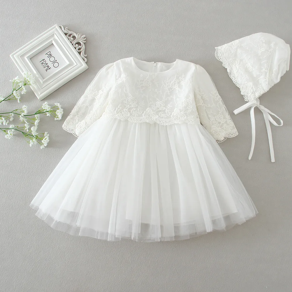 White Baby Girl Long Sleeved Formal Dresses for Girl Infant Princess Birthday Party Wedding Dresses For Toddler Chirstening Gown
White Baby Girl Long Sleeved Formal Dresses for Girl Infant Princess Birthday Party Wedding Dresses For Toddler Chirstening Gown