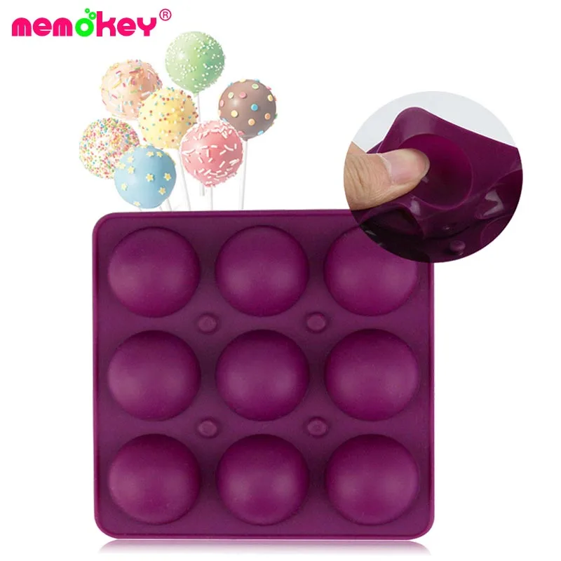 Memokey 9 Units Hole Silicone Cake Pop Mold Ball Shaped Die Mold Silicone Lollipop Chocolate Cake Baking Ice Tray Stick Tool G
Memokey 9 Units Hole Silicone Cake Pop Mold Ball Shaped Die Mold Silicone Lollipop Chocolate Cake Baking Ice Tray Stick Tool G