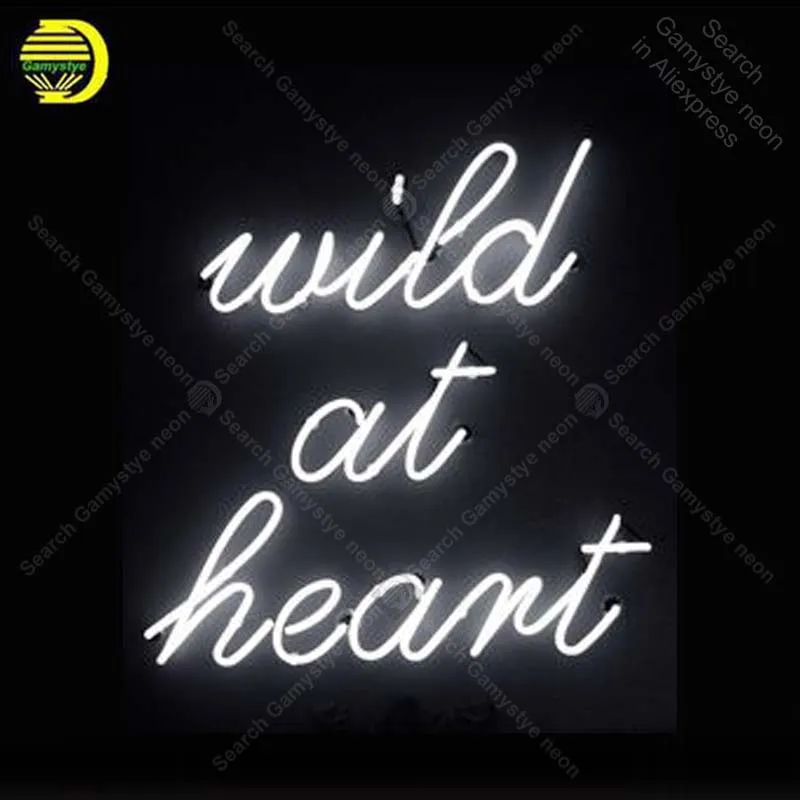 Неоновая вывеска Wild at Heart неоновая лампа ручной работы ресторанный дисплей