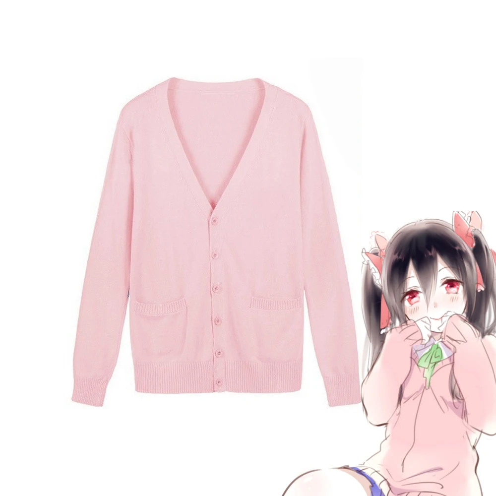 Coshome Love Live LoveLive костюмы для косплея Нико Ядзава свитер вязаная школьная униформа