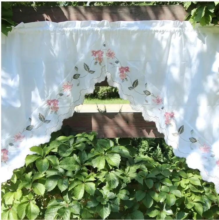 2018 Tanmeluo Rural embroidered short curtains for kitchen half window valance curtains coffee curtain
2018 Tanmeluo Rural embroidered short curtains for kitchen half window valance curtains coffee curtain